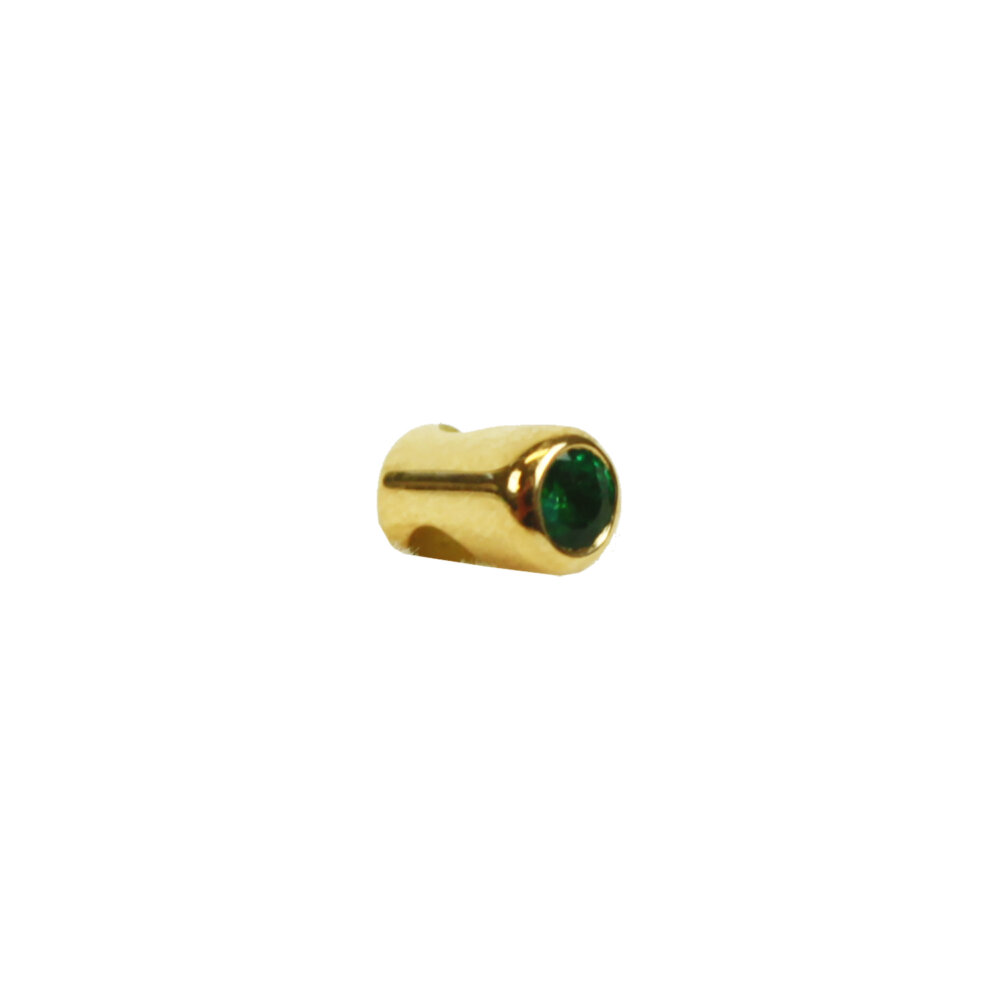 Krieghoff K-80 Front Sight – 18K Yellow Gold with Emerald
