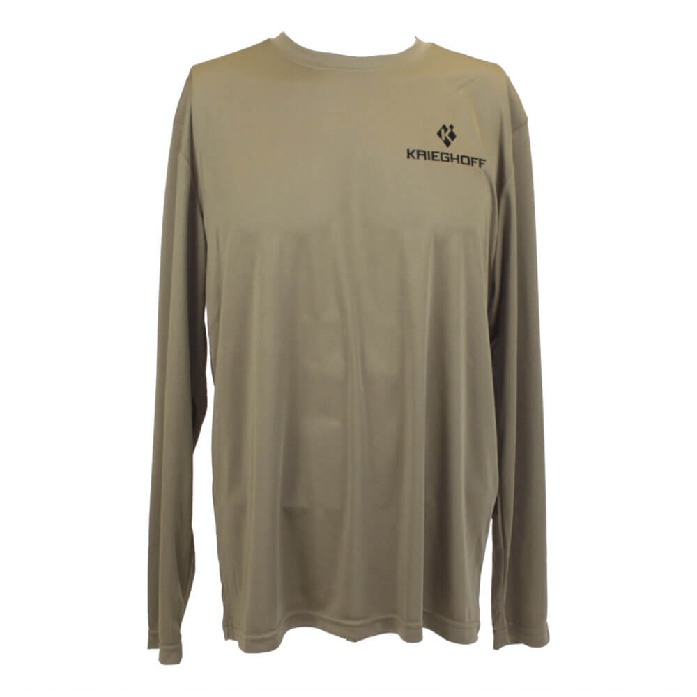 Long Sleeve Performance Tee, Coyote Brown